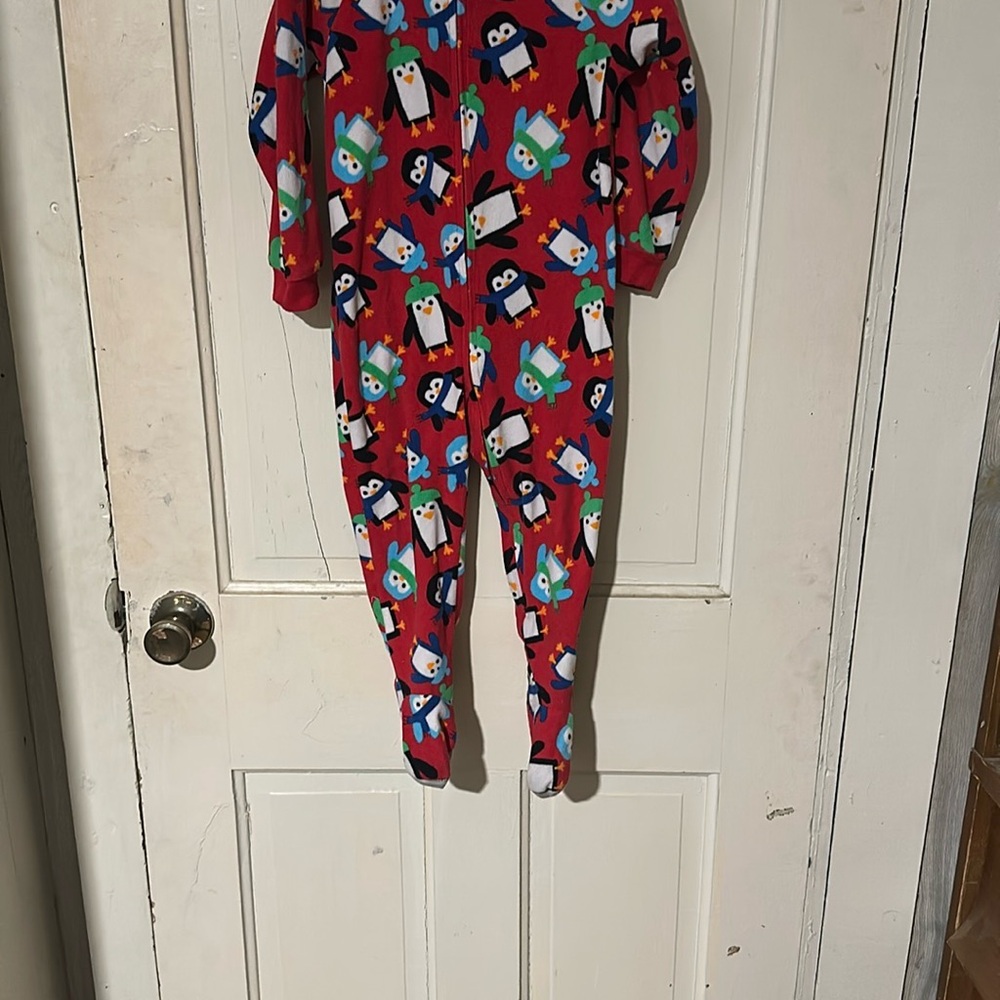 Joe Boxer Red and Black Footies One Piece